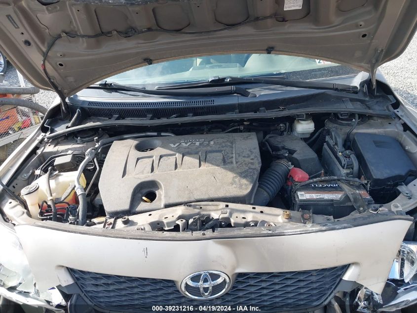 2010 Toyota Corolla Le VIN: 1NXBU4EE2AZ289560 Lot: 39231216