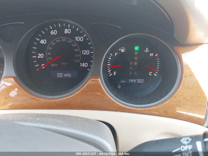 2005 Lexus Es 330 VIN: JTHBA30G355139875 Lot: 39231237