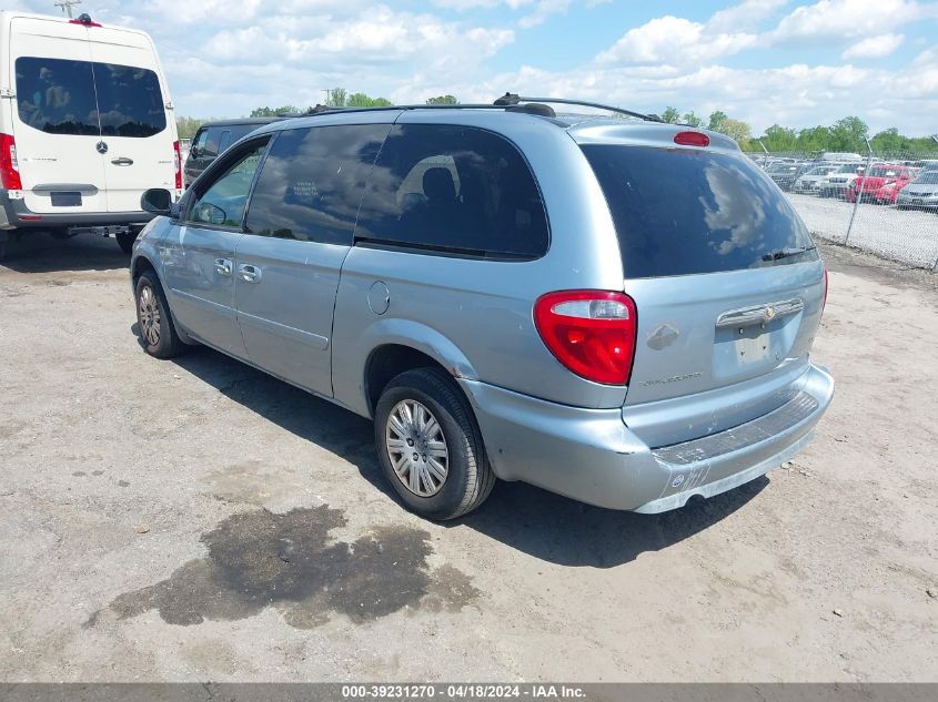 2005 Chrysler Town & Country Lx VIN: 2C4GP44R05R593947 Lot: 39231270