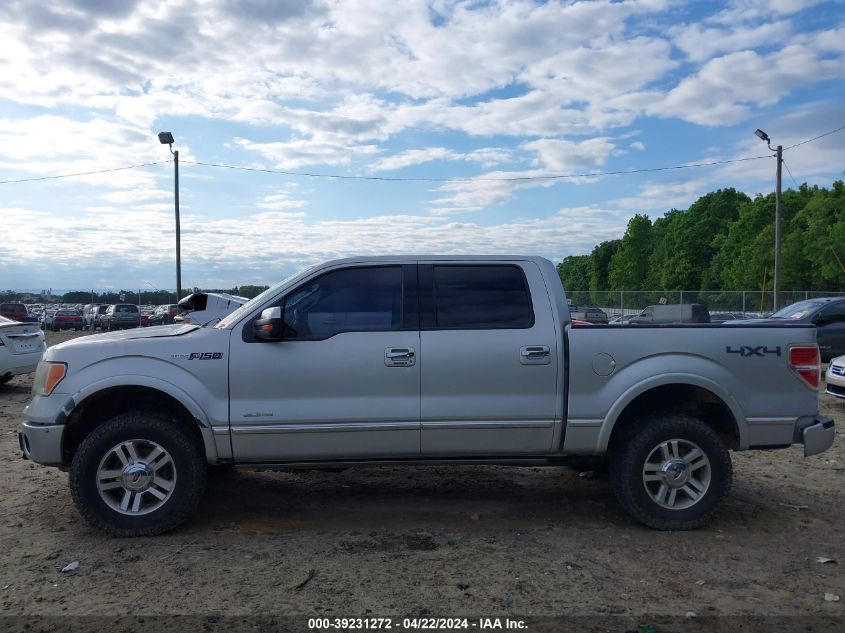 2012 Ford F-150 Platinum VIN: 1FTFW1ET9CFA39852 Lot: 39231272