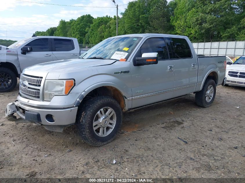 2012 Ford F-150 Platinum VIN: 1FTFW1ET9CFA39852 Lot: 39231272