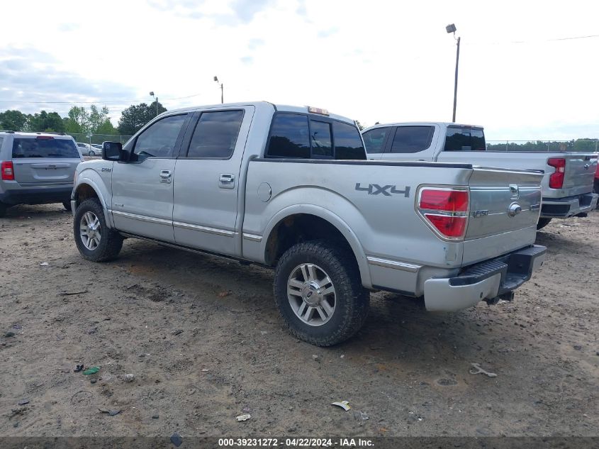 2012 Ford F-150 Platinum VIN: 1FTFW1ET9CFA39852 Lot: 39231272