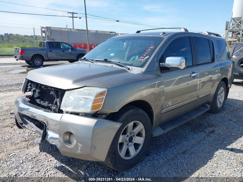 2006 Nissan Armada Le VIN: 5N1AA08A86N739882 Lot: 39231281