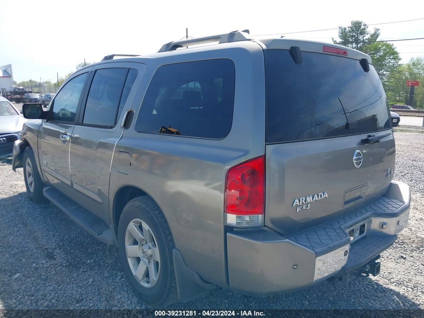 2006 Nissan Armada Le VIN: 5N1AA08A86N739882 Lot: 39231281