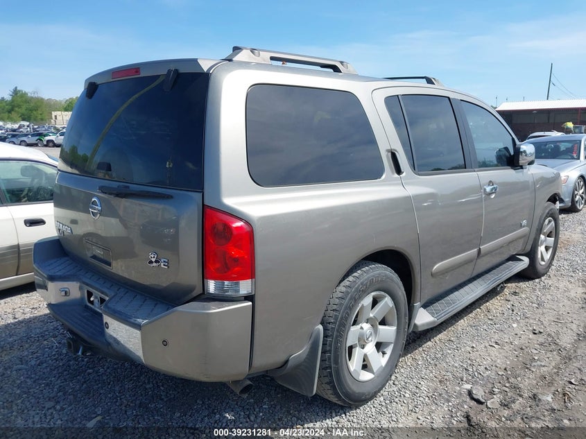 2006 Nissan Armada Le VIN: 5N1AA08A86N739882 Lot: 39231281