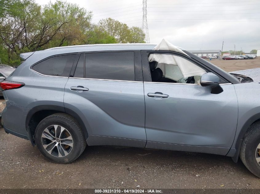 2021 Toyota Highlander Xle VIN: 5TDGZRBH2MS094025 Lot: 39231310