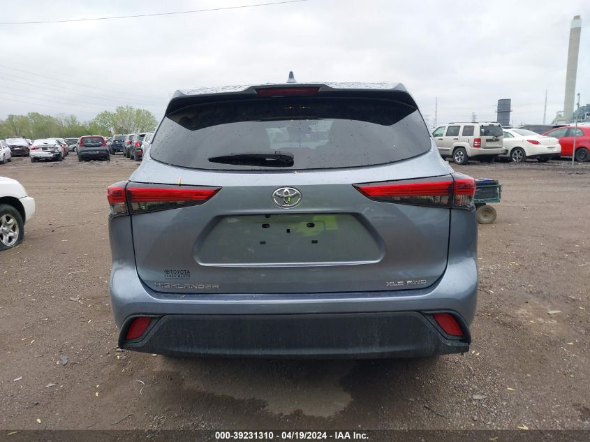 2021 Toyota Highlander Xle VIN: 5TDGZRBH2MS094025 Lot: 39258166