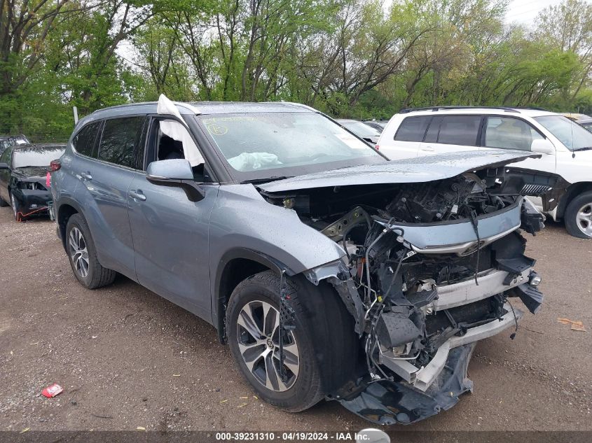 2021 Toyota Highlander Xle VIN: 5TDGZRBH2MS094025 Lot: 39231310