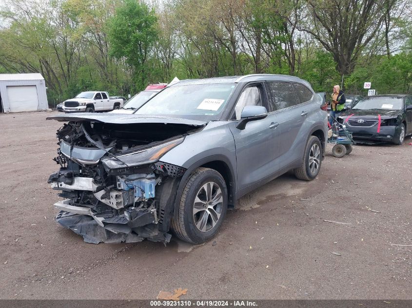 2021 Toyota Highlander Xle VIN: 5TDGZRBH2MS094025 Lot: 39258166