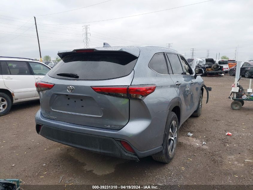 2021 Toyota Highlander Xle VIN: 5TDGZRBH2MS094025 Lot: 39231310