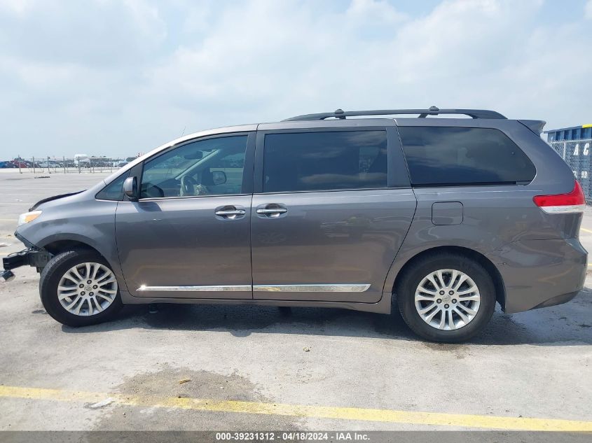 2014 Toyota Sienna Xle V6 8 Passenger VIN: 5TDYK3DC0ES429954 Lot: 39231312