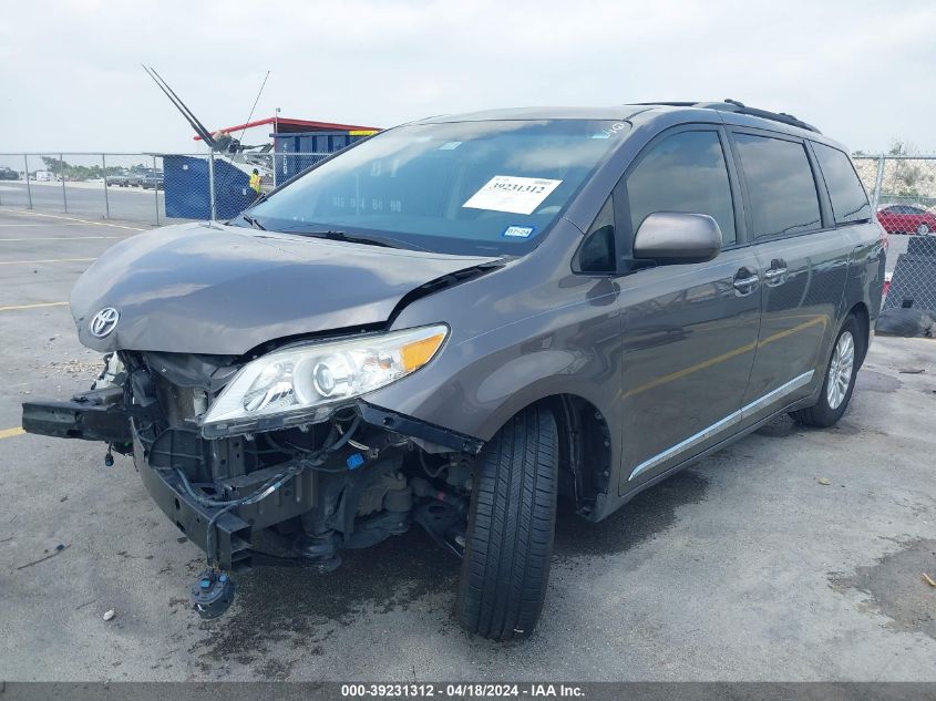 2014 Toyota Sienna Xle V6 8 Passenger VIN: 5TDYK3DC0ES429954 Lot: 39231312