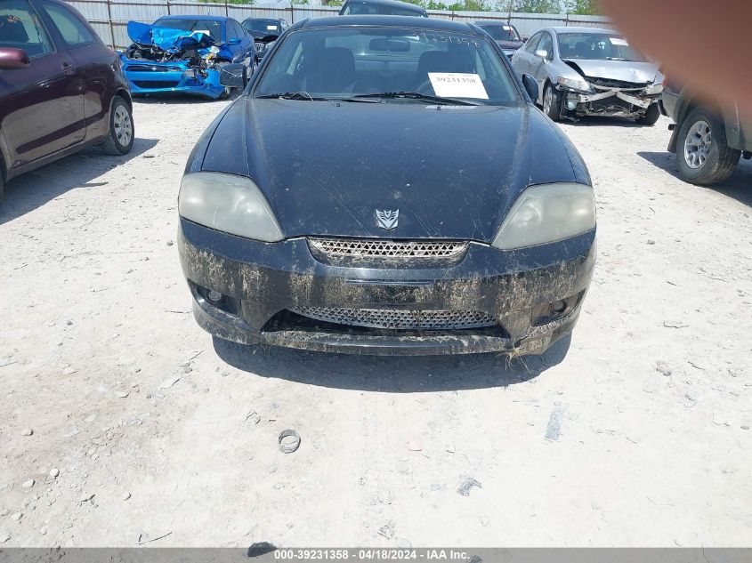 2006 Hyundai Tiburon Gs VIN: KMHHM65D26U189866 Lot: 39255350