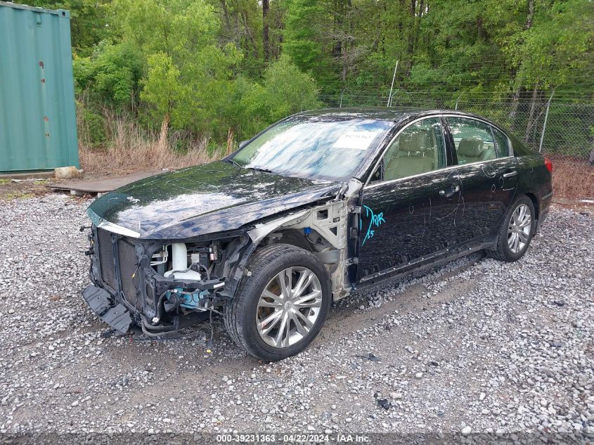 2013 Hyundai Genesis 3.8 VIN: KMHGC4DD2DU251946 Lot: 39231363