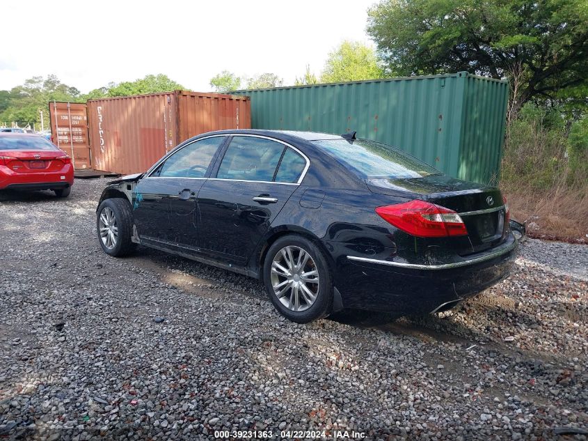 2013 Hyundai Genesis 3.8 VIN: KMHGC4DD2DU251946 Lot: 39231363