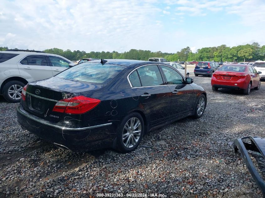 2013 Hyundai Genesis 3.8 VIN: KMHGC4DD2DU251946 Lot: 39231363