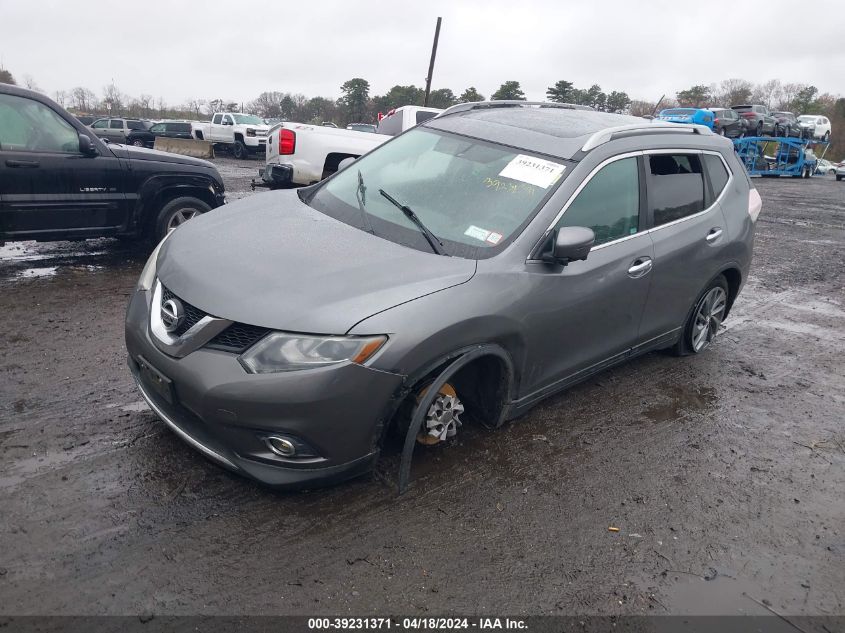 2016 Nissan Rogue Sl VIN: 5N1AT2MV8GC753812 Lot: 39256084