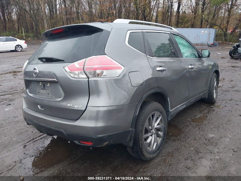 2016 Nissan Rogue Sl VIN: 5N1AT2MV8GC753812 Lot: 39231371