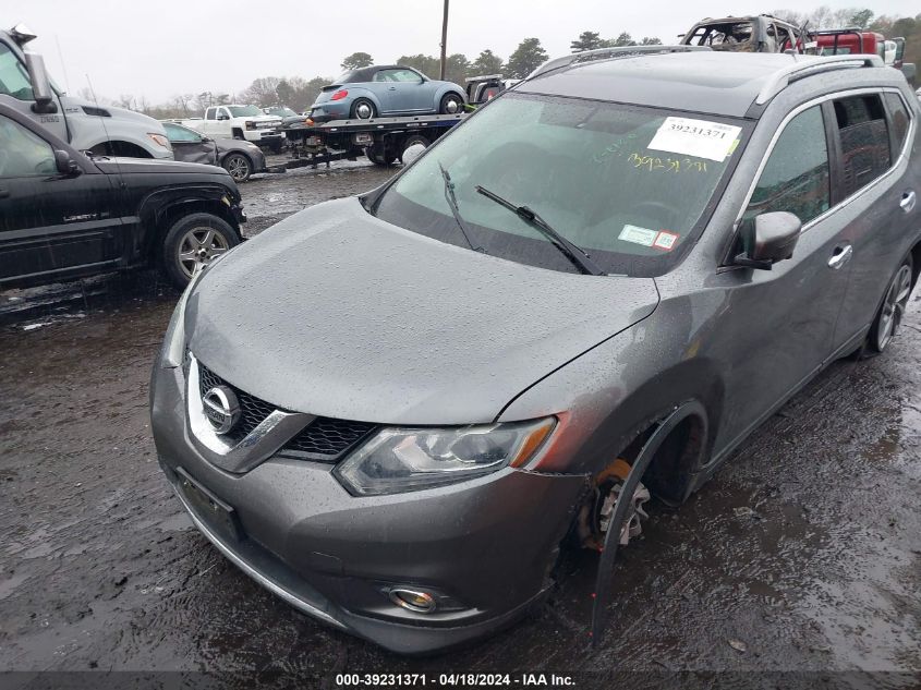 2016 Nissan Rogue Sl VIN: 5N1AT2MV8GC753812 Lot: 39256084