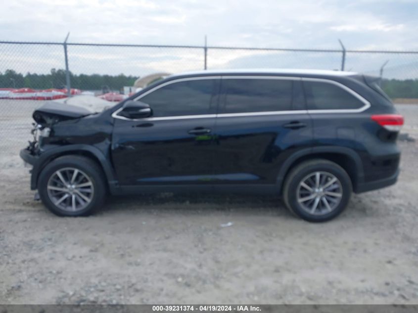 2019 Toyota Highlander Xle VIN: 5TDKZRFH3KS311177 Lot: 39231374