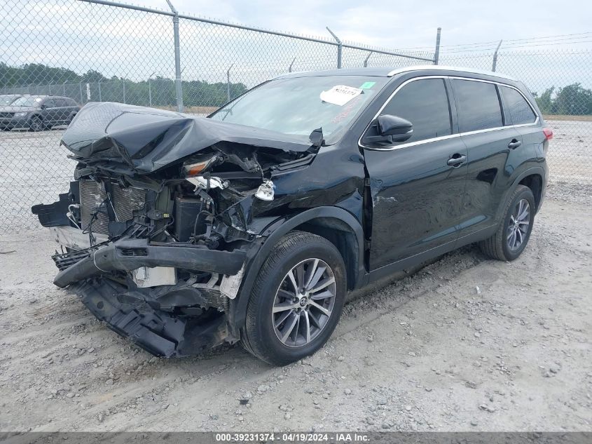 2019 Toyota Highlander Xle VIN: 5TDKZRFH3KS311177 Lot: 39231374