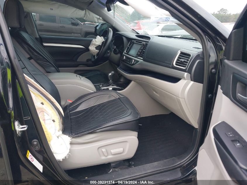 2019 Toyota Highlander Xle VIN: 5TDKZRFH3KS311177 Lot: 39231374