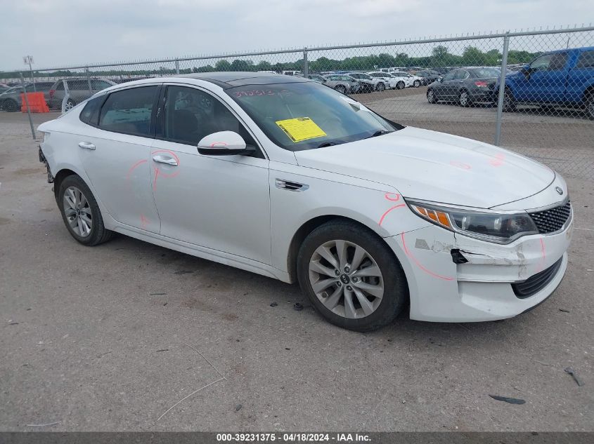 2016 Kia Optima Ex VIN: 5XXGU4L37GG091132 Lot: 39231375