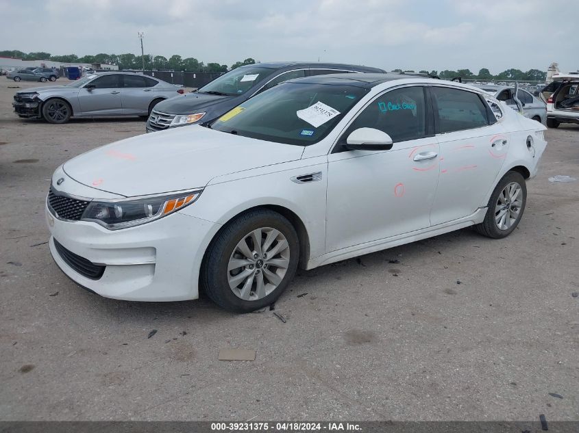 2016 Kia Optima Ex VIN: 5XXGU4L37GG091132 Lot: 39231375