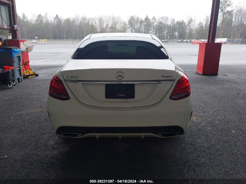 2017 Mercedes-Benz C 300 4Matic/Luxury 4Matic/Sport 4Matic VIN: WDDWF4KB5HR252192 Lot: 39231397