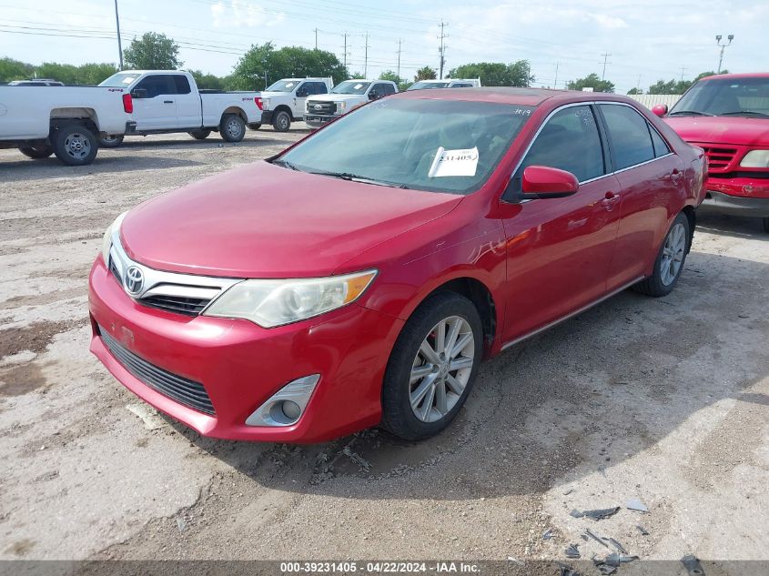 2012 Toyota Camry Xle VIN: 4T4BF1FKXCR251614 Lot: 39231405