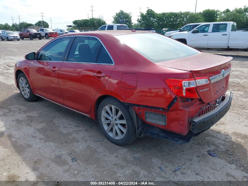 2012 Toyota Camry Xle VIN: 4T4BF1FKXCR251614 Lot: 39231405