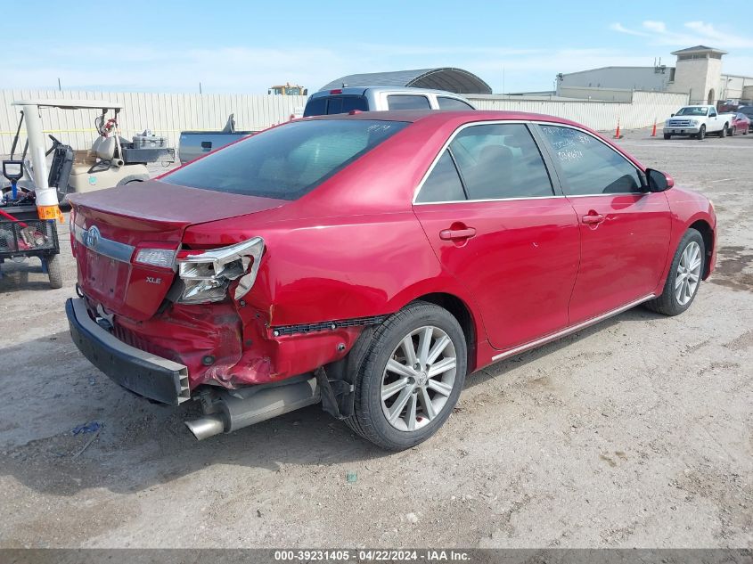 2012 Toyota Camry Xle VIN: 4T4BF1FKXCR251614 Lot: 39257839