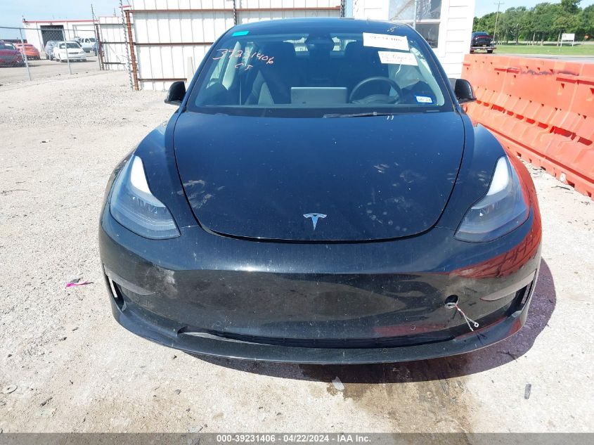 2022 Tesla Model 3 Long Range Dual Motor All-Wheel Drive VIN: 5YJ3E1EB4NF175259 Lot: 39231406