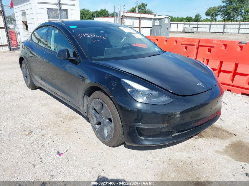 2022 Tesla Model 3 Long Range Dual Motor All-Wheel Drive VIN: 5YJ3E1EB4NF175259 Lot: 39231406