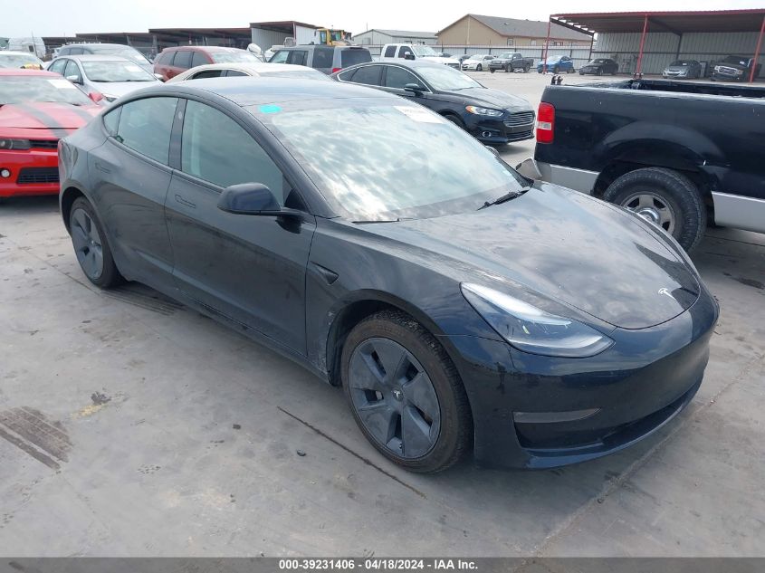 2022 Tesla Model 3 Long Range Dual Motor All-Wheel Drive VIN: 5YJ3E1EB4NF175259 Lot: 39231406