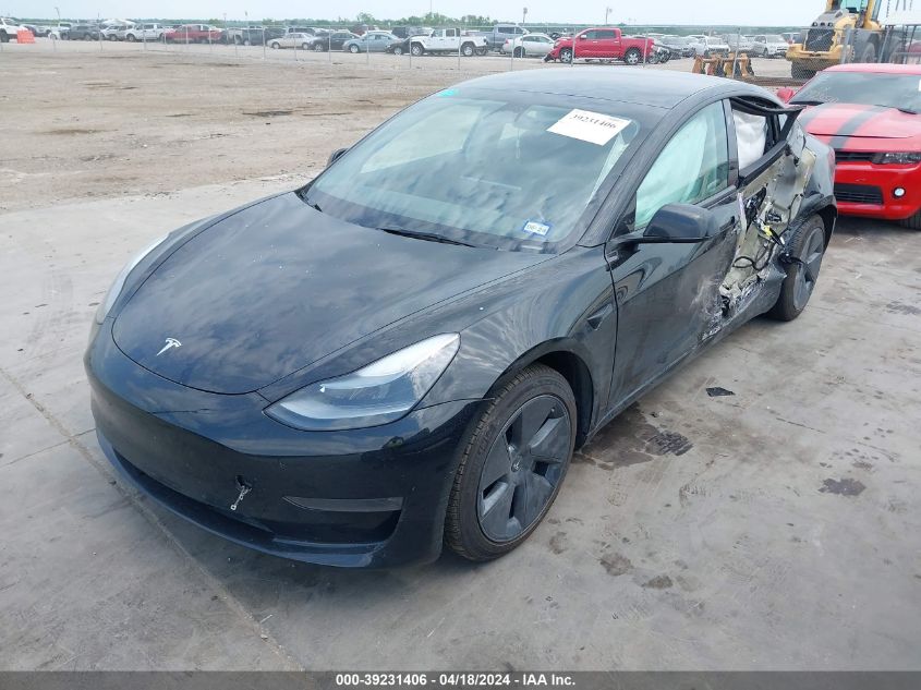 2022 Tesla Model 3 Long Range Dual Motor All-Wheel Drive VIN: 5YJ3E1EB4NF175259 Lot: 39231406