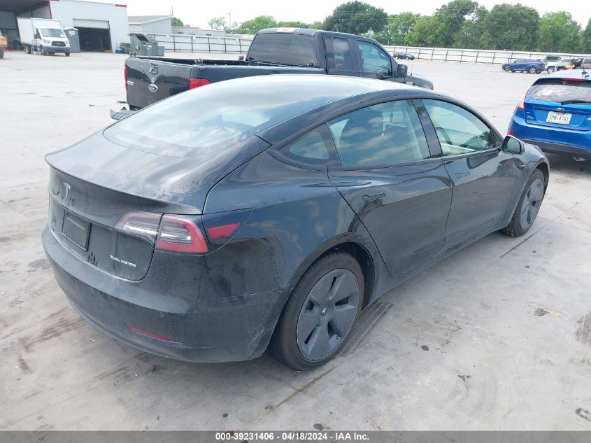 2022 Tesla Model 3 Long Range Dual Motor All-Wheel Drive VIN: 5YJ3E1EB4NF175259 Lot: 39231406