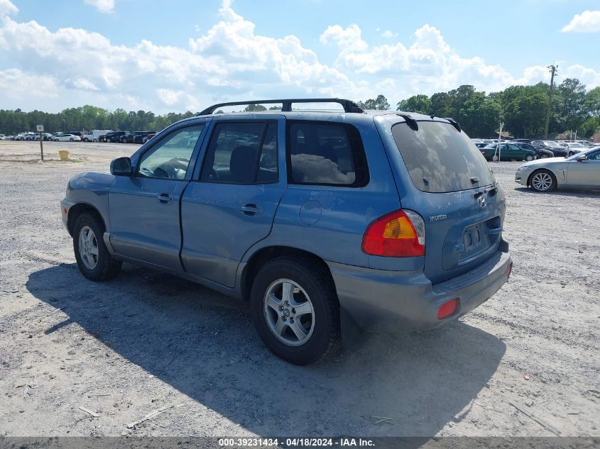 2002 Hyundai Santa Fe Gls/Lx VIN: KM8SC73D72U251922 Lot: 20153397