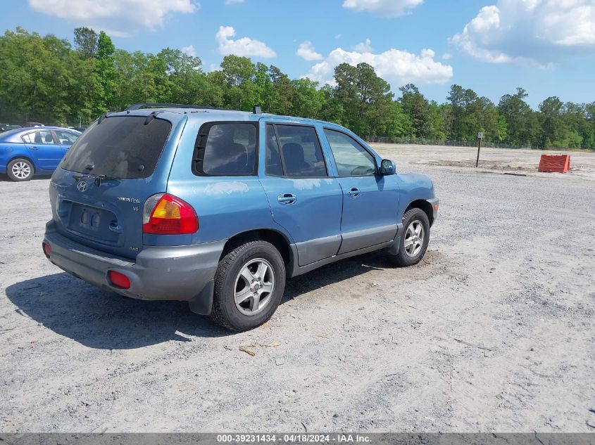 2002 Hyundai Santa Fe Gls/Lx VIN: KM8SC73D72U251922 Lot: 20153397