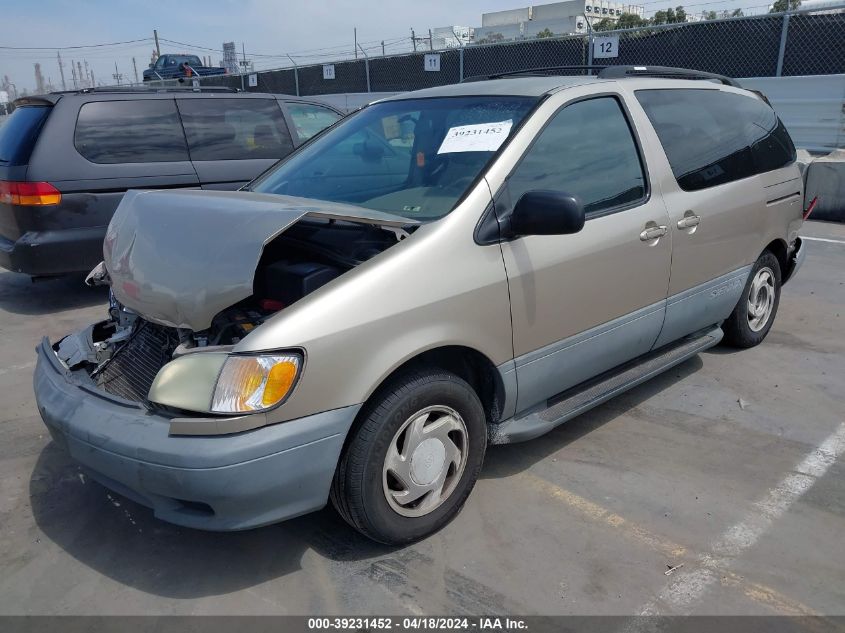 2002 Toyota Sienna Le VIN: 4T3ZF13C12U484017 Lot: 39231452