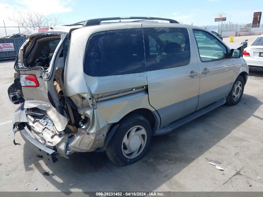 2002 Toyota Sienna Le VIN: 4T3ZF13C12U484017 Lot: 39231452