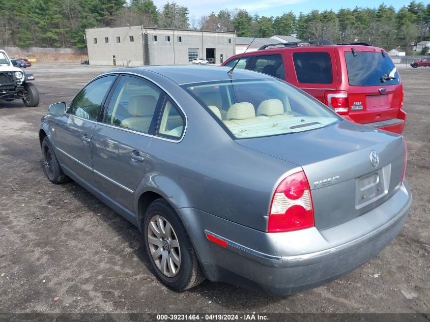 WVWPD63B71P138503 | 2001 VOLKSWAGEN PASSAT