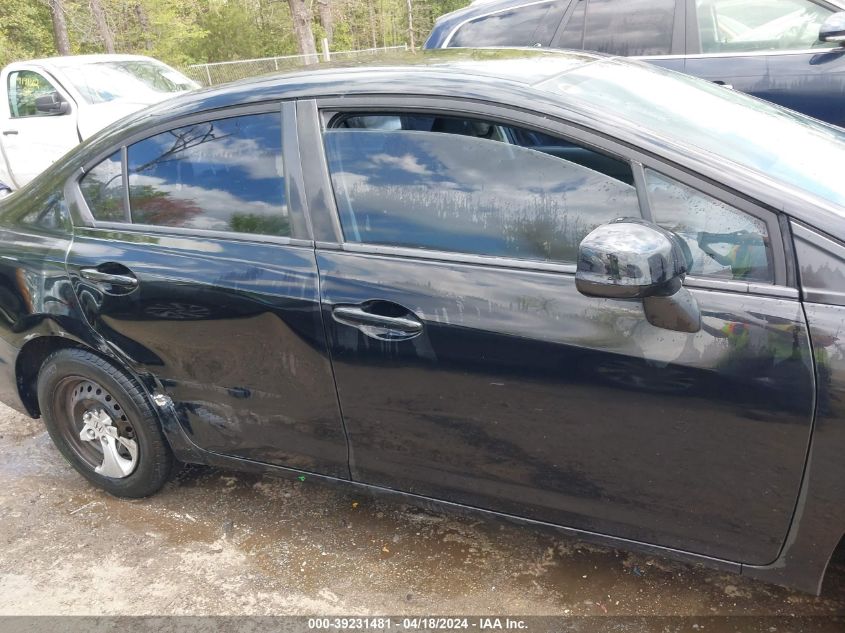 2013 Honda Civic Lx VIN: 19XFB2F53DE094911 Lot: 39231481