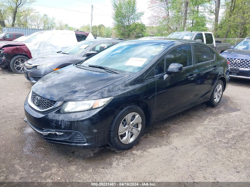 2013 Honda Civic Lx VIN: 19XFB2F53DE094911 Lot: 39231481