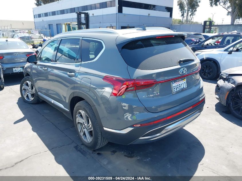 2021 Hyundai Santa Fe Sel VIN: 5NMS24AJ9MH331957 Lot: 49869674