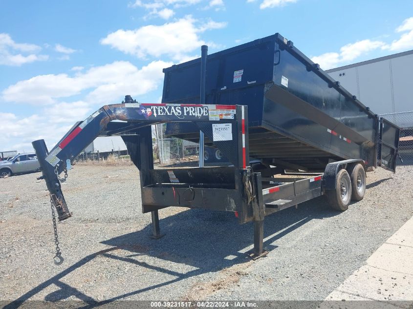 2021 Texas Pride Flatbed Trailer VIN: 7HCGD1625NB029975 Lot: 39231517