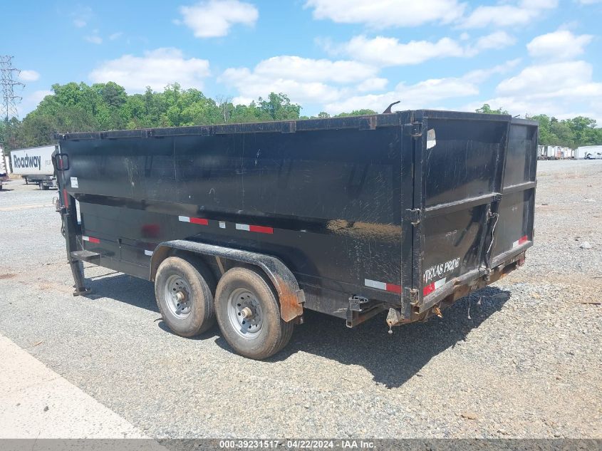 2021 Texas Pride Flatbed Trailer VIN: 7HCGD1625NB029975 Lot: 39231517