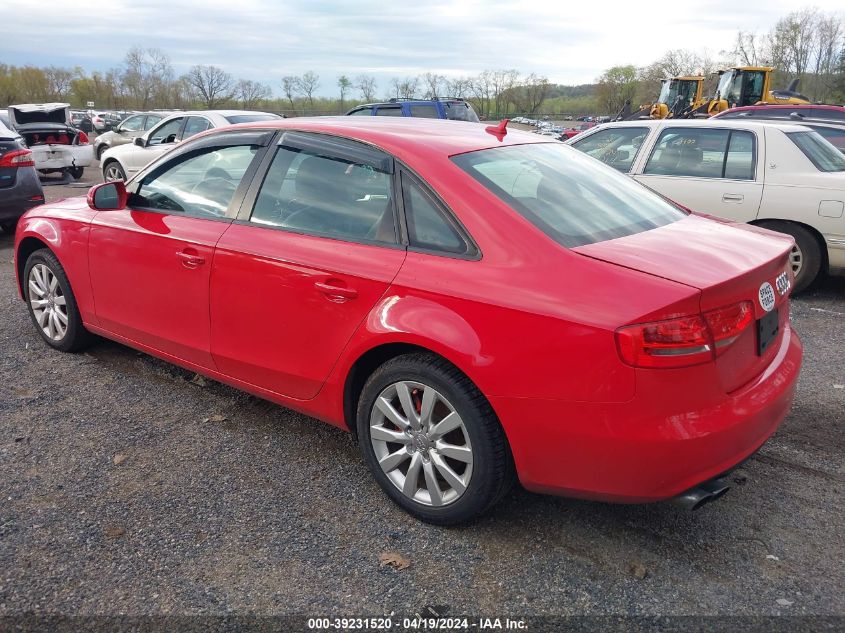 2014 Audi A4 2.0T Premium VIN: WAUBFAFL0EA071681 Lot: 39254613