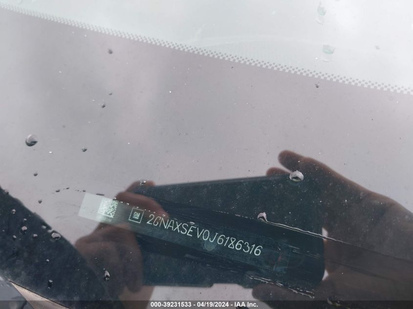 2018 Chevrolet Equinox Lt VIN: 2GNAXSEV0J6186316 Lot: 39231533