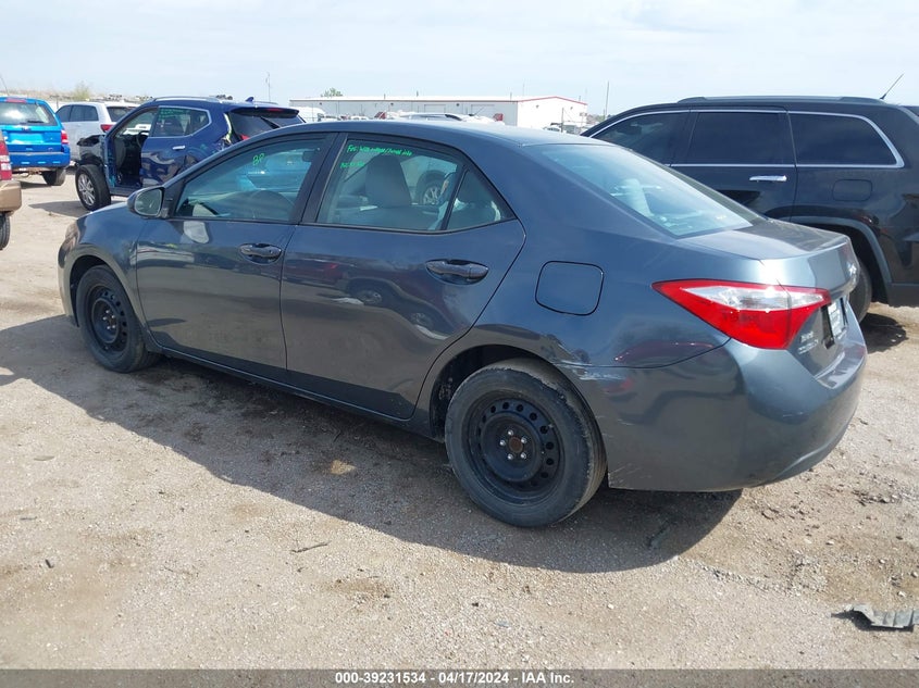 2015 Toyota Corolla Le VIN: 2T1BURHEXFC353202 Lot: 39231534